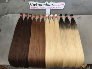 Vente chaude 2025-100% Cheveux Humains Bruts Vietnamiens Double Extrémités Haute Qualité En Vrac Droite Pleine Cuticule Prix De Gros - Product Image 1