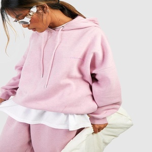 Ensemble 2 pièces unisexe personnalisé avec logo pour homme, grande taille, en molleton 100 % coton, respectueux de l'environnement, survêtement, pantalon de jogging et sweat à capuche pour le printemps et la salle de sport - Product Image 2