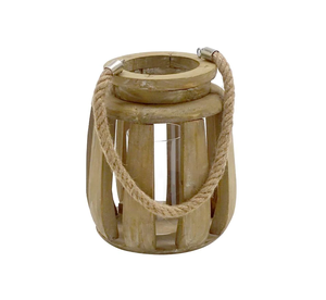 Lanterne et support à bougies en bois tendance pour mariages, événements festifs et fêtes – Support de bougies chauffe-plat haut de gamme pour la décoration intérieure et les tables - Product Image 3