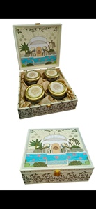 Royal Mughal Handcrafted Decorative Wooden Utility <b>Box</b> Traditional Indian Festive <b>Gift</b> <b>Hamper</b> for Weddings Anniversaries - Product Image 2