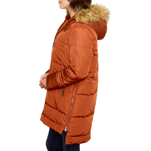 Veste d'hiver personnalisée pour femmes, parka à capuche en duvet de canard, parka chaude pour femmes, vestes matelassées pour femmes, vestes rembourrées pour filles - Product Image 2