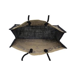 Sac fourre-tout de plage en toile de jute naturelle écologique, grand format, personnalisé avec logo, imprimé sur mesure, design spécial, vente en gros - Product Image 4