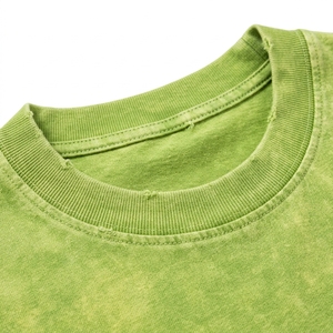 Camiseta de hombre al por mayor con lavado ácido, corte holgado y oversize, de tela de algodón duradera, estilo moderno vintage streetwear, top de moda OEM - Product Image 5