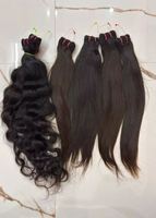 Rambut India Mentah Mewah, Rambut India Mentah Lurus, Ekstensi Rambut India Mentah Dari Produsen India Dengan Harga Grosir