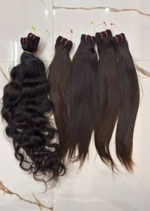 Cabello Indio Virgen de Lujo, Cabello Indio Liso al Por Mayor, Extensiones de Cabello Indio Virgen, Directamente del Fabricante en India a Precio de Mayoreo - Product Image 4