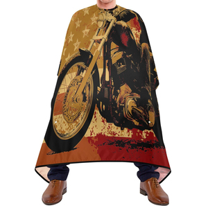 Cape de Coiffeur Professionnelle Imperméable en Polyester pour Salon, avec Fermeture de Cou Ajustable et Personnalisable par Sublimation - Product Image 2