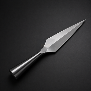 Tête d'outil utilitaire en forme de flèche, forgée à la main avec précision en acier à haute teneur en carbone, style antique foncé - Product Image 2