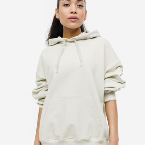 Venta al por mayor de sudaderas con capucha personalizadas con logo, estilo urbano, para mujer, informales, tipo crop top, para gimnasio. - Product Image 3