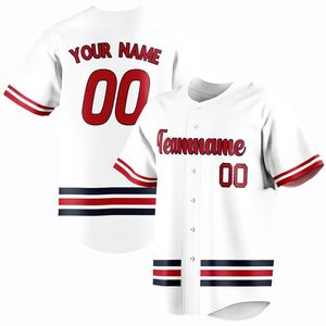 Vêtements de sport imprimés respirants pour hommes et femmes, maillots et chemises de baseball personnalisés à manches courtes - Product Image 3