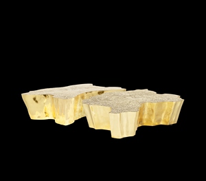 Luxury design abstract pure brass coffee <b>table</b> designer <b>gold</b> center <b>table</b> modern artistic cocktail <b>table</b> - Product Image 1