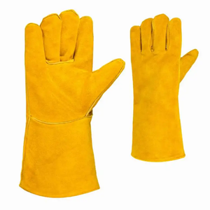 Gants de soudure en cuir de vache véritable de qualité supérieure, résistants aux coupures et à la chaleur, gants de sécurité ignifuges MIG TIG de haute qualité - Product Image 3