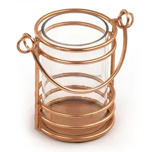Porte-bougie design contemporain pour intérieurs modernes Porte-bougie avec support en bois Porte-bougie en métal pour les grands grossistes - Product Image 1