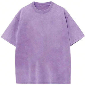 T-shirt unisexe oversize à épaules tombantes, effet délavé, en coton vintage, personnalisable pour la personnalisation de logo - Product Image 2