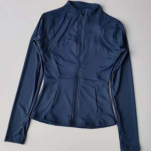 Women's High Quality Buttery Soft Popular Women Long Sleeve Gym Training Fitness Outer Wear <b>Jackets</b> <b>Yoga</b> <b>Jacket</b> With Pocket - Product Image 1