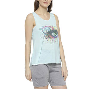 ชุดลำลองสไตล์มินิมอลแสนสบายสำหรับผู้หญิง ชุดกางเกงขาสั้นแขนกุด แฟชั่นสตรีทสไตล์สุดเทรนดี้ ชุดกางเกงขาสั้นแขนกุดสำหรับผู้หญิง - Product Image 3