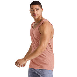 Débardeur de sport pour homme en coton écologique respirant à séchage rapide, couleur unie, sans manches, été - Product Image 6