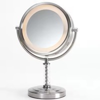 Miroir de Maquillage Moderne sur Pied en Métal pour Coiffeuse, Salle de Bain, Décoration, Anniversaire, Mariage – Durable