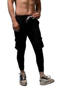 Jogging en coton respirant, taille élastique, coupe slim, pantalon décontracté pour homme, pantalon de sport, tenue de sport quotidienne. - Product Image 1