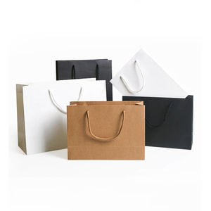 Sacs de courses en papier kraft souple multifonctionnels écologiques en gros, impression offset, couleurs et tailles personnalisées, durables et réutilisables - Product Image 4