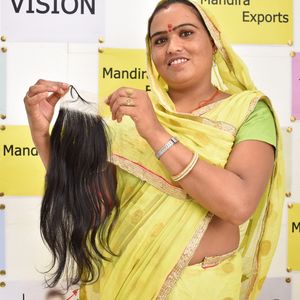 100% ผมมนุษย์แท้ขนาด8-32นิ้วตรงยาว8-5*5ปิดผมคนบราซิล - Product Image 5