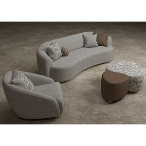 Minimalist Chesterfield <b>Sofa</b> Three Seat L-Shape Soft Fabric Upholstered Couch with Traditional Elegant Design - Product Image 3