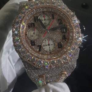 Reloj de Moissanita Personalizado de Alta Calidad con Incrustaciones de Diamantes VVS, Estilo Hip Hop, Regalo para Hombre - Product Image 1