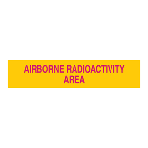 Señalización Brady Resistente para Áreas de Radioactividad Aérea en Zonas de Seguridad Controladas por Radiación - Product Image 3