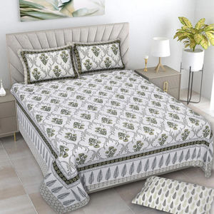 Juego de Sábanas King Size de Algodón Estampado, 100% Algodón Suave, con Diseño Impreso, Juego de Ropa de Cama de Algodón de 3 Piezas, Fabricante - Product Image 2