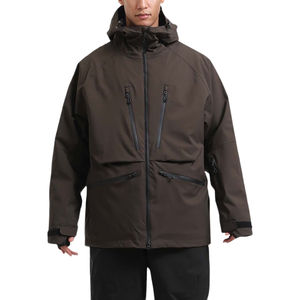 ชุดสกีฤดูหนาวคุณภาพสูงสำหรับผู้ชายไซส์ใหญ่ เสื้อกันลมระบายอากาศได้ดี กันน้ำ กันลม แจ็คเก็ตสโนว์บอร์ดมีฮู้ด นุ่ม อุ่นสบาย - Product Image 4