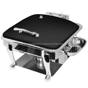Soporte de almacenamiento de platos para catering Chaffing en acero niquelado, perfecto para accesorios elegantes de cocina y restaurante - Product Image 2