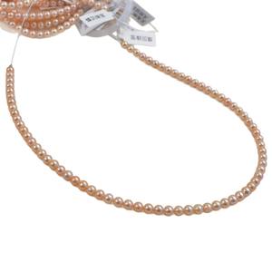 Perlas Sueltas de Agua Dulce Naturales de 5-6 mm, Sin Núcleo, Casi Doradas, para Collares, Accesorios de Bricolaje - Product Image 5