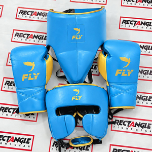 Kit Completo de Equipamiento de Combate Fly: Guantes de Boxeo, Protector de Cabeza, Protección para Piernas, Entrenamiento de MMA, Kickboxing, Fitness, Equipo Deportivo Profesional de Fábrica - Product Image 1