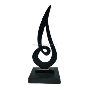 Escultura decorativa de aluminio con acabado negro para decoración del hogar Escultura de metal Diwali Artículos de regalo - Product Image 1