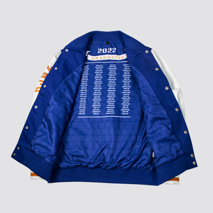 OEM Custom Embroidered Varsity Jacket Wool <b>Blend</b> Baseball Letterman College Graduation Jacket Wholesale Bulk B2B Supply - Product Image 5