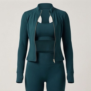 Ensemble de sport sans couture personnalisé pour femme – Soutien-gorge de sport et leggings taille haute respirants pour le yoga et l'entraînement - Product Image 1