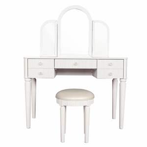 AGODY LED Light Mirror Vanity Set Mesa de maquillaje de dormitorio blanco con muebles de escritorio Combo para mujeres y niñas para uso en el hogar y la Oficina - Product Image 6