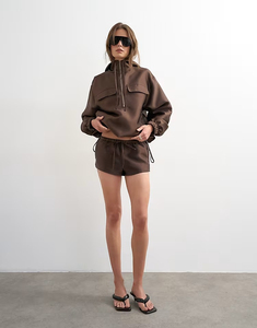 Ensemble veste et short de randonnée pour femme, coupe-vent, respirant, haute qualité, tendance, avec capuche - Product Image 1