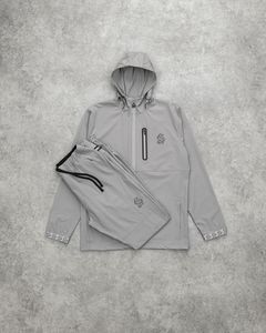 Survêtements de sport pour hommes avec fermeture éclair, personnalisés avec logo, imprimés, tricotés, imperméables, respirants, légers, 100% coton, écologiques - Product Image 1