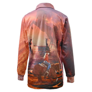 เสื้อตกปลาแขนยาวปรับแต่งได้ 100% โพลีเอสเตอร์ ผ้าทึบ 175 กรัม แห้งเร็ว UPF 50 กันลม ยูนิเซ็กซ์ คอปกติดกระดุม ไซส์ใหญ่ - Product Image 4