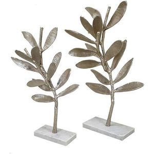 Modern Metal <b>Leaf</b> Sculpture Contemporary Home Decor Tabletop <b>Art</b> Piece for Living Room Interior Design - Product Image 2