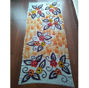 Bufanda de Lana Merino 100% Bordada a Mano de Lujo, 70x180cm, Suave y Acogedora para Todas las Temporadas, Chal Elegante y Moderno para Mujer, Premium - Product Image 4