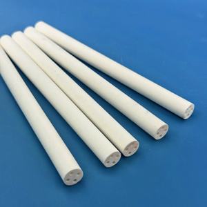 95 99 Corindon Alumine Thermocouple Plat Double Trou Quatre Trous <span class=keywords><strong>Isolation</strong></span> Conduit Isolé Al2O3 Céramique Tube Perforé Tuyau - Product Image 1