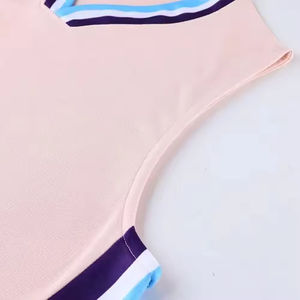 Maillots de basket sublimés unisexes respirants et confortables de haute qualité, grandes tailles, sans manches, 100 % polyester, les plus vendus - Product Image 3