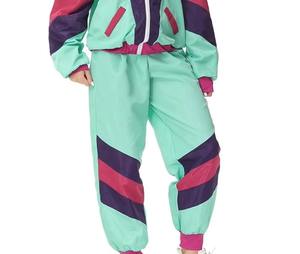 Nuevo Conjunto Deportivo de Poliéster con Paneles en Contraste de Alta Calidad OEM Personalizado, 2 Piezas, Chaqueta Cortavientos y Top Corto para Mujer - Product Image 6