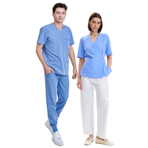 VN FACTORY stylish scrub uniform nursing <b>sets</b> women design male medical scrubs suits <b>doctors</b> and nurses hospital clothes OEM/ODM - Product Image 1