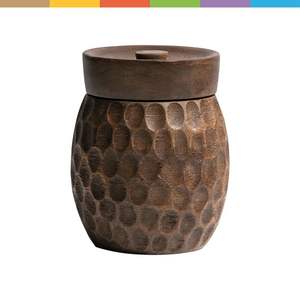 Tarro de Almacenamiento de Madera Ecológico con Superficie Pulida Lisa para Soluciones Elegantes de Almacenamiento en la Cocina - Product Image 4