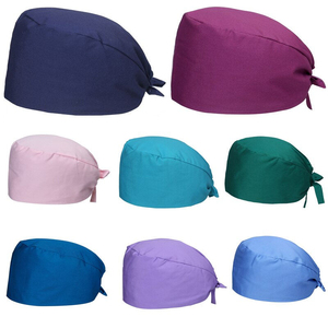 Bonnets de travail unisexes personnalisables pour médecins et infirmières, ajustables, en coton imprimé, avec boutons, pour hôpital - Product Image 1
