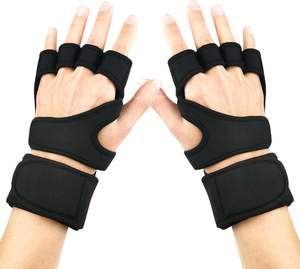 Gants de musculation respirants avec support pour les poignets, pour la salle de sport, l'exercice, l'entraînement et la remise en forme, sans doigts - Product Image 2