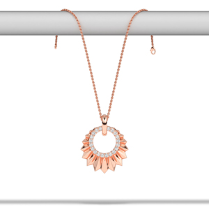 Collar con Colgante de Diamantes Minimalista para Mujer, Oro, Platino, Plata, Joyería Fina, Elegante Collar para Uso Diario, Aspecto Moderno y Lujoso - Product Image 3