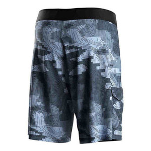 Shorts de pêche et de plage camouflage pour hommes, 100 % polyester, protection UV UPF100+, séchage rapide, pour le surf et la pêche à la ligne, avec poches - Product Image 3